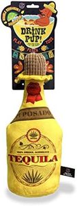 Bow Wow Pet Tequila Bottle Dog Toy Squeaky Plush One Piece Pet Teeth Teasing Toy (97677)