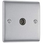 BG Electrical Single Co-Axial Socket