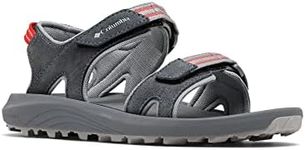 Columbia Trailstorm Hiker 2 Strap Sandals for Women, Graphite Red Hibiscus, 10 US