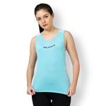 JOLGER Women's Tank Top – Comfortable, and Light Weight Active for Yoga, & Everyday Moisture-Wicking Vest for Workouts, Lounging, and Casual Outings Essential Fitness -Turquoise-L