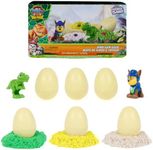 PAW Patrol The Dino Movie Dino Gem Eggs 6-Pack Collectible Toys | 6-Pack Dino Eggs, 12oz Kinetic Sand, Hidden Surprise Gems, Chase & Dino Figures, Kids Toys for Boys & Girls Ages 3+