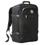 Cabin Max Metz 55x40x20cm Cabin Luggage Carry On Backpack Travel Cabin Bag 55 x 40 x 20 (Classic Black, All Airlines)