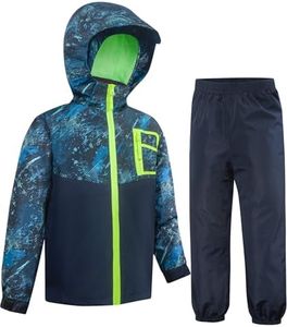 SWISSWELL Kids Rain Suit Boys Girls Rain Gear Youth Rain Jacket and Pants