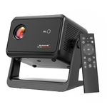 E Gate Duster 5X | 100% Dust Proof | 5X Brighter | Fully Automatic Native 1080p Projector 4k Ultra HD | 500 ISO | Android 13, Live TV, Netflix, Prime | ScreenMirror | HDMI-ARC-WiFi6 | EGATE