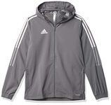 adidas Cotton Unisex-Child Tiro 21 Standard Length Windbreaker Team Grey Small