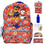 Fast Forward Paw Patrol Backpack Large 16 inch 6-piece Set for Kids, Paw Patrol Book Bag with Lunch Box, Perfect for Back to School & Elementary Age