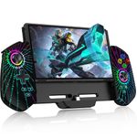 HASACOOL Switch Pro Controller for Switch/OLED, Hall Effect Switch Joycon One Piece Switch Controllers Replacement Handheld Grip with RGB/Turbo/Precise Motion Control/Dual Motor Vibration