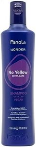 Fanola Wonder, Anti-Yellow Shampoo for Blonde, Lightened, Bleached or Grey Hair, Neutralizes Yellow Tones with Toning Action Leaving Hair Softer and Shiner, 350ml