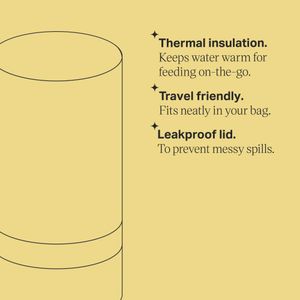 Tommee Tippee Travel Baby Bottle & Food Warmer – Portable Stainless Steel Flask