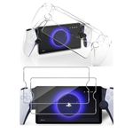 Clear Case for Sony PlayStation Portal + 2Pack Screen Protector,Shock Absorption Anti Scratch Transparent TPU Protective Case for Sony Playstation Portal,Transparent