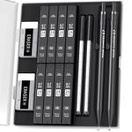 Four Candies 0.7mm Mechanical Pencil Set with Case - 2PCS Metal Mechanical Pencils 0.7mm, 8 Tubes HB #2 Lead Refills, 2PCS 4B Erasers and 18PCS Eraser Refills, School Supplies for Student Writing