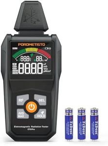 POROMETISTO EMF Meter Radiation Detector, ET01Pro EMF Detector, 5-in-1 Electromagnetic Field & Radio Frequency Detector for Home & Office EMF Inspections, Ghost Hunting| Portable Handheld
