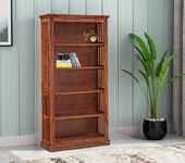 MR Arts Solid Sheesham Wooden Bookshelf | Book Shelf Cabinet for Home & Office | Living Room Home & Dining Room | Kitchen Cabinet/Book Self