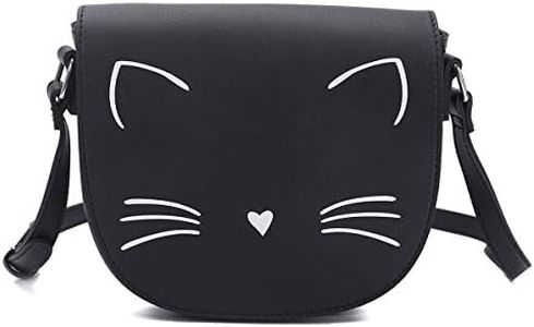 Gladdon Black Crossbody Bags for Teen Girls Small Fashion Preteen Purses Cat