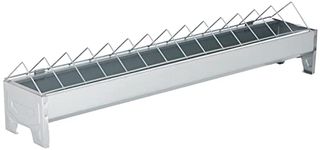 71302 Feeding Trough for Hens Galvanised 75 cm Long 10 cm Wide