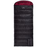 TETON Sports Celsius XXL Sleeping Bag; Great for Family Camping; Free Compression Sack , Black, 90 X 39-Inch