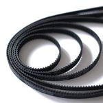 Houkr 3D Printer Timing Belt 2GT-6 Closed Loop Rubber Belt Set(6pcs), Perimeter 110mm 158mm 200mm 300mm 400mm 610mm, Width 6mm for Motor Belt, 3D Printer