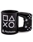 Playstation Mug | Video Game Console Logo with 3D Controller Handle | Gaming Gifts Black Ceramic Homeware 16oz One Size