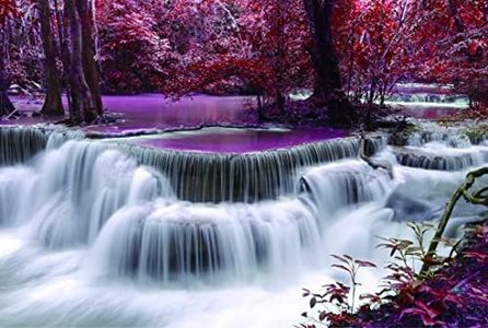 Puzzle 1000 Pezzi, Cascata nella Foresta, 70 x 50 cm, Puzzle da 1000 Pezzi per Adulti, Collezione Fantasy Educativo Puzzle, Jigsaw Puzzle per Adulti e Bambini - Stampa di Alta qualità