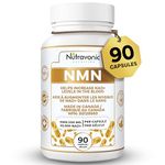 New! Nutravonic NMN Ultra High Purity 500 mg per Capsule - Industry Highest 30,000 NAD +, 99% NMN - NAD+ Boost - NMN Nicotinamide Mononucleotide Supplement. Support Celluluar Health. Increase Blood NAD + Levels, Cofactor of Cellular Energy Metabolism. Maintain Body's ability to Metabolize Nutrients. Source of Vitamin B3. 90 Count, 3 month supply.