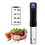 INKBIRD WiFi Sous Vide Cooker Machine ISV-100W, 1000 Watts Power Sous Vide Cooker, Accurate Temperature Time Control with Fast-Heating, Smart Wireless Immersion Circulator 14 Preset Recipes on APP