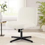 White Desk Chair No Wheels