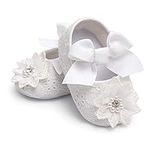Baby Girl White Shoes Mary Jane Fla