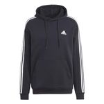 adidas Essentials Fleece 3-Stripes Hoodie Black