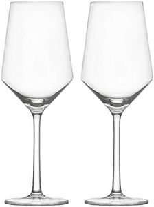 Crystal White Wine Glasses Set of 2 420ml Lead-Free Stemware Long Stem Red Wine Glass for Wine Tasting Party Drinking or Unique Gift Dishwasher Safe