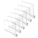 Hmdivor Clear Acrylic Shelf Divider