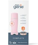 Playtex Diaper Genie Complete Assembled Diaper Pail with Odor Lock Technology & 1 Full Size Refill, Pink (1 Pail and 1 Refill per Unit)