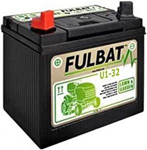 GreenCutter AG 0200248 Fulbat, Batteria per Trattorino al Gel, Sigillata, Pre-Attivata, 12V 32Ah, Polo Positivo Sinistra