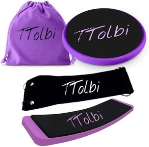 2-Pack Premium Turning Boards for Dancers – Non-Slip Training Boards for Ballet, Ice Skating & Dance – Improve Balance, Spins, Technique – Portable Figure Skate Spinner for Spins, Turns