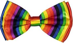 Dress Up America Bow Tie - Pre Tied Bow Tie Suitable for Tuxedos and Suits - Unisex Adjustable Bow Tie (Rainbow)