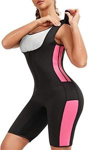 Gotoly Tuta Sauna Dimagrante Donna Neoprene Addominale Sudore Sportivo Tute Corpo Shaper Perdita Di Peso Fitness Snellente Sudorazione Sudore Suit Esercizio Allenamento (L, nero)