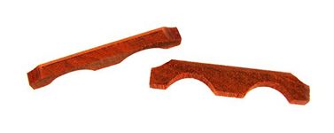 2 pc. Exotic Padauk Wood Cigar Box Guitar Bridges