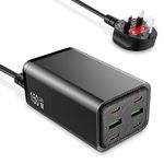 USB C Charger,150W Multi USB Charger,Type C Charger,6-Port GaN Charger USB C Fast Charger,Portable USB Charging Station Travel Charger Compatible with MacBook Pro/Air,Laptop,iPad,iPhone 14/13,Galaxy