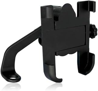 OTOROYS Metal CNC Bike Mount Holder Navigation 360 Degree Rotation Mirror Cradle for All Smartphones Bicycle, Motorcycle, Scooty (Black)