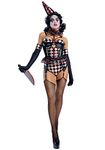 Starline Women's Killer Clown Costume, Black, Small