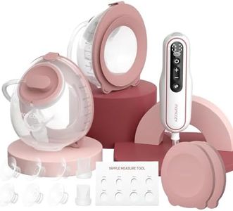 Momcozy Breast Pump V2 Pro Ultra-Lightweight, Hands-Free & Portable Wearable Pump with Upgraded Integrated DoubleFit Flange, Quiet & Leak-Proof Electric Pump, 3 Modes|9 Levels, 17/19/21/24mm