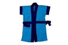 Kids Bath Gown Bathrobe Bath Towel Bathing Accessories for Baby boy 5-6 Year Color Blue" )