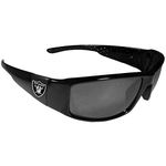 NFL Siskiyou Sports Fan Shop Las Vegas Raiders Black Wrap Sunglasses One Size Black