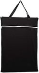 Large Hanging Wet/Dry Cloth Diaper Pail Bag for Reusable Diapers or Laundry (Black)