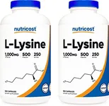 Nutricost L-Lysine 500mg (1000mg Serving), 500 Capsules (2 Bottles)