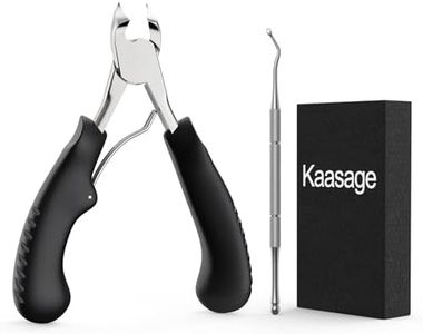 Nail Clippers for Thick & Ingrown Toenails - Sharp Curved Blade & Non-Slip Handle -Toenail Clippers for Men, Women, and Seniors - Professional Heavy-Duty Pedicure Tool Gift