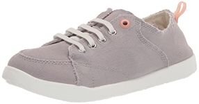 Vionic Beach Pismo Casual Women’s Fashion Sneakers-Sustainable Shoes That Include Three-Zone Comfort with Orthotic Insole Arch Support, Machine Wash Safe- Sizes 5-11, Light Grey Canvas, 5 UK