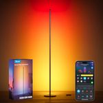 Govee Floor Lamp Basic, 1000lm LED Corner Lamp Compatible with SmartThings, Matter, Alexa, Standing Lamp with Music Mode and 16 Million DIY Colors, 85 Dynamic Scene, Modern Floor Lamp for Living Room