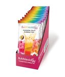 Bubbleology Passion Fruit Bubble Tea Kit (Pack of 10) Boba Tea Kit with Strawberry Popping Boba | Makes 10 Passion Fruit Bubble Teas | Just Add Water