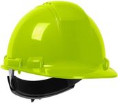 Dynamic Whistler Cap Style Vented Hard Hat, HDPE Shell, ANSI Type 1, Class C, 4-Point Suspension, Wheel Ratchet Adjustment, Hi-Vis Yellow (280-HP241RV-44)