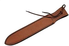 SZCO Supplies 16" Brown Genuine Leather Dagger/Knife Sheath